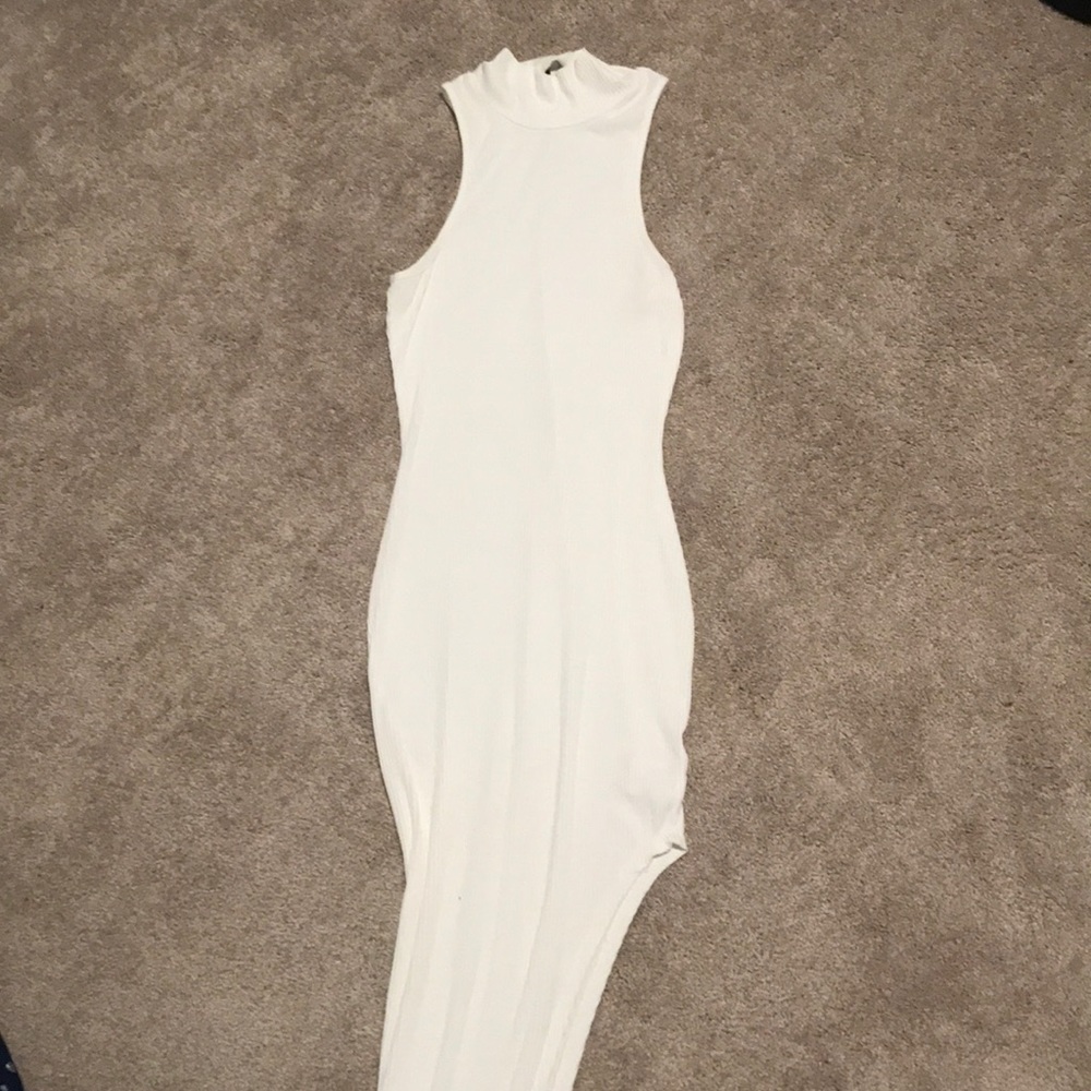 White High-Low Dress